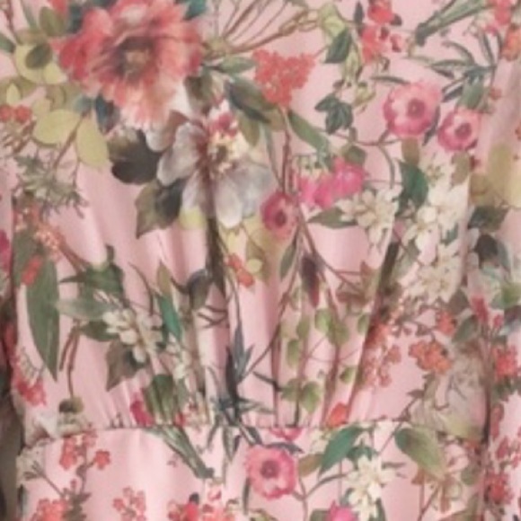 JayGodfrey Midi Dress Multicolored Floral Wrap - Picture 4 of 13